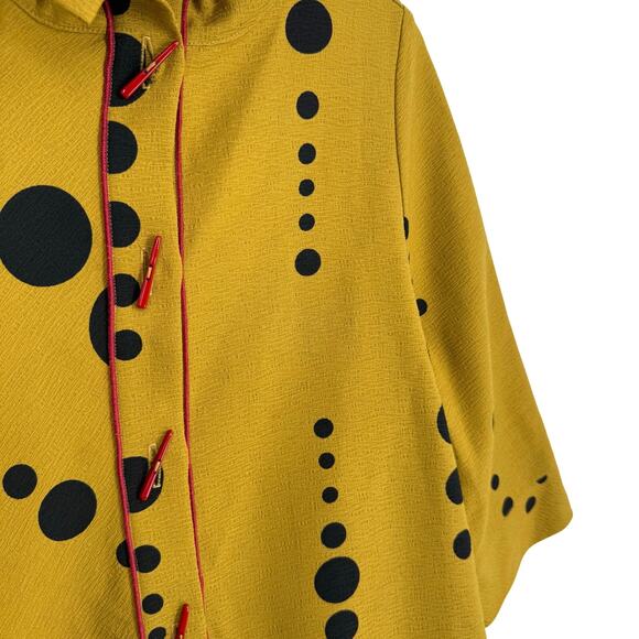 Moonlight by Y & S Small Mustard Wearable Art to Wear Artsy Shirt Top Abstract - Picture 5 of 8